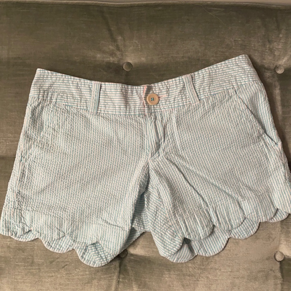 Lilly Pulitzer 00 seersucker shorts